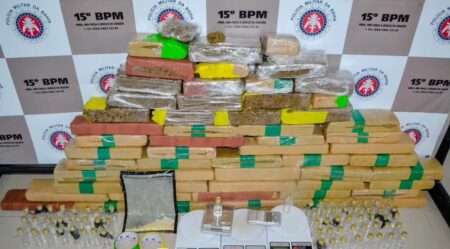 Polícia Militar apreende 53 kg de maconha e lança-perfume durante ´Operação Garra de Arquimedes`