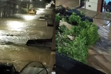 Ventos fortes, chuva intensa e granizo causam transtornos em Vitória da Conquista