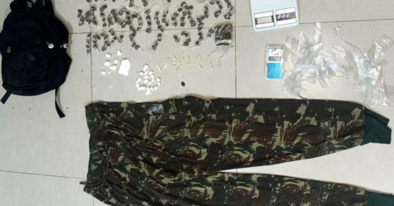 Ação policial termina com apreensão de maconha, cocaína e crack em Eunápolis