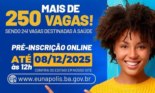 Prefeitura abre inscrições para mais de 250 vagas de emprego